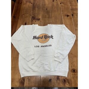 Vintage 80s Hanes Hard Rock Cafe Los Angeles‎ Sweatshirt Men's L 42-44 Raglan
